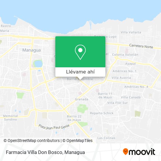 Mapa de Farmacia Villa Don Bosco