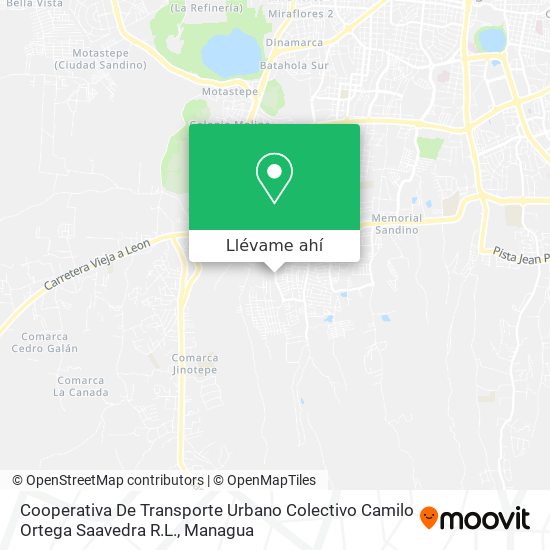 Mapa de Cooperativa De Transporte Urbano Colectivo Camilo Ortega Saavedra R.L.