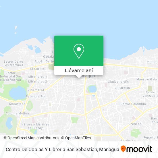 Mapa de Centro De Copias Y Librería San Sebastián