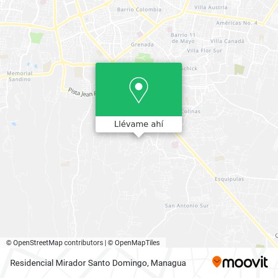 Mapa de Residencial Mirador Santo Domingo