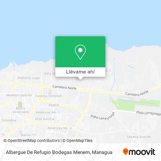 Mapa de Albergue De Refugio Bodegas Menem