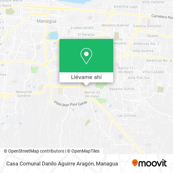 Mapa de Casa Comunal Danilo Aguirre Aragón