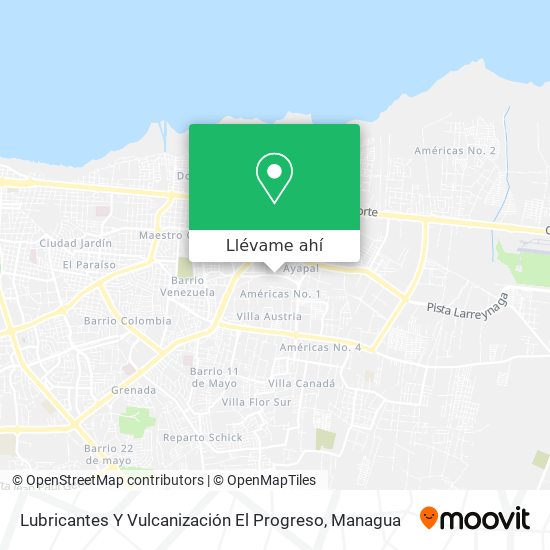 Mapa de Lubricantes Y Vulcanización El Progreso