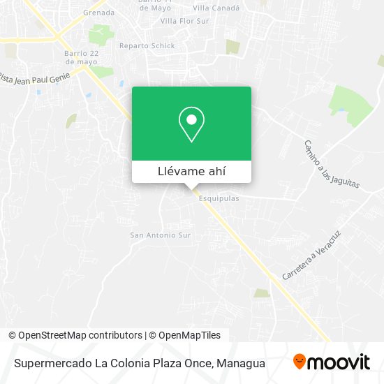 Mapa de Supermercado La Colonia Plaza Once