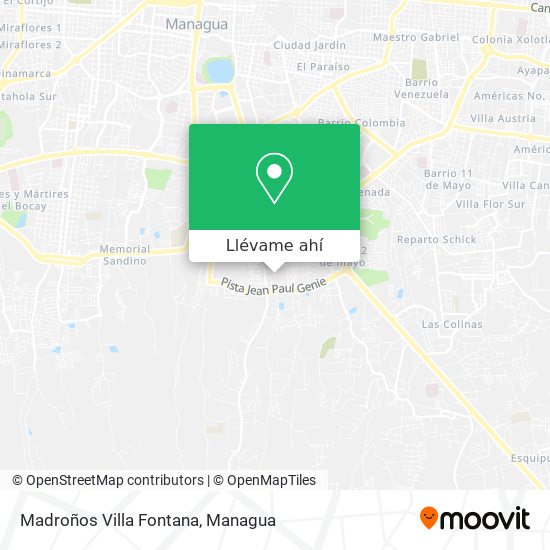 Mapa de Madroños Villa Fontana