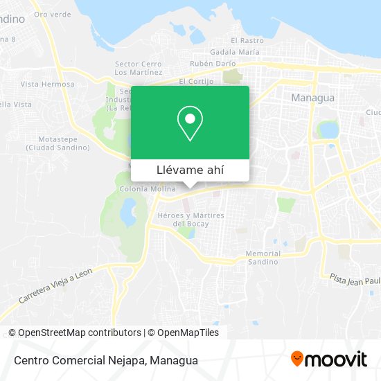 Mapa de Centro Comercial Nejapa