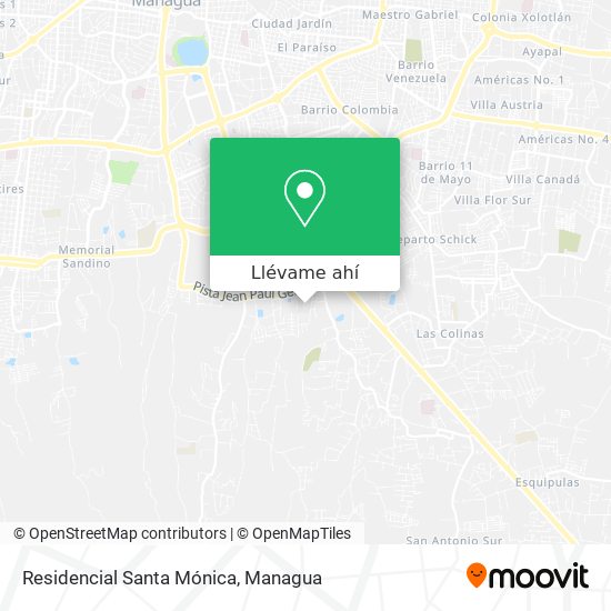 Mapa de Residencial Santa Mónica