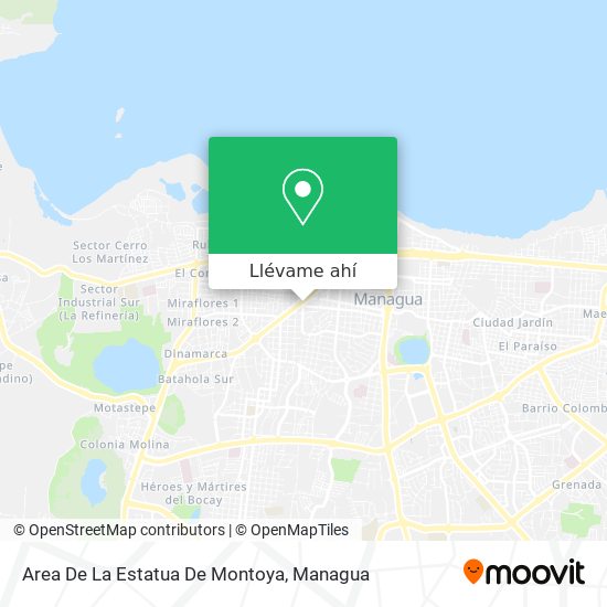 Mapa de Area De La Estatua De Montoya