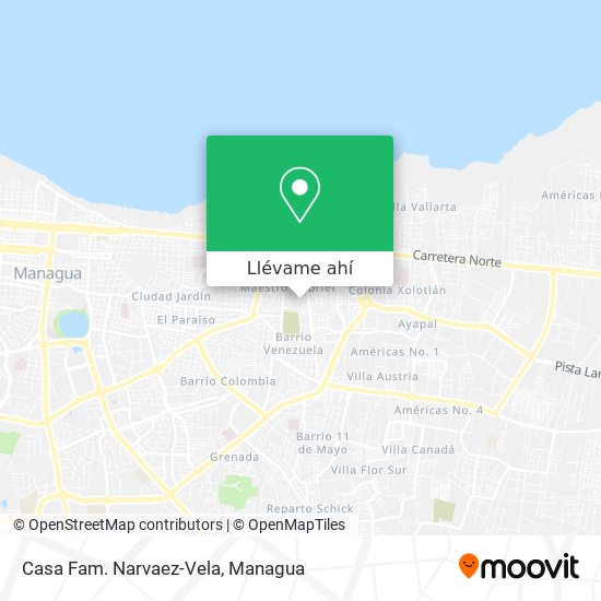 Mapa de Casa Fam. Narvaez-Vela