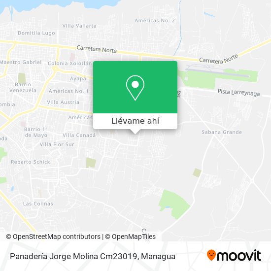 Mapa de Panadería Jorge Molina Cm23019