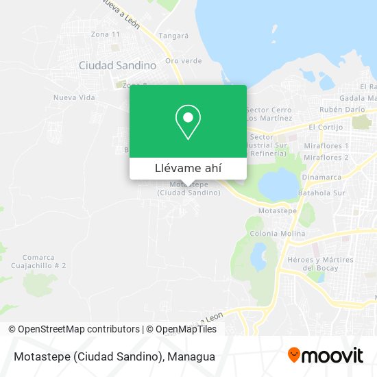 Mapa de Motastepe (Ciudad Sandino)