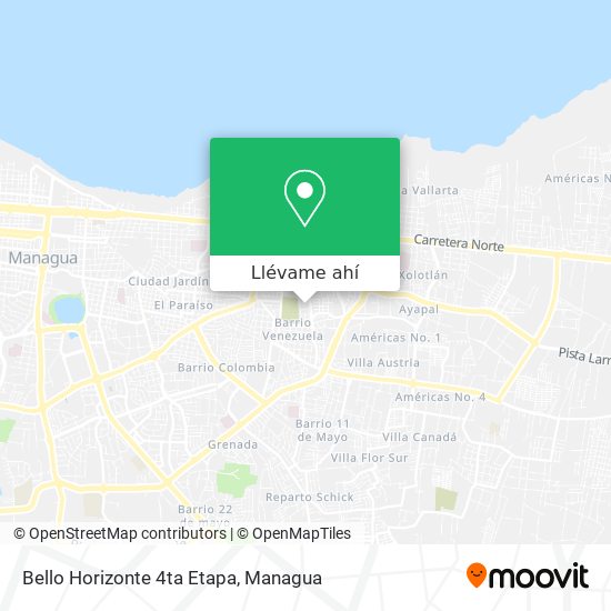 Mapa de Bello Horizonte 4ta Etapa