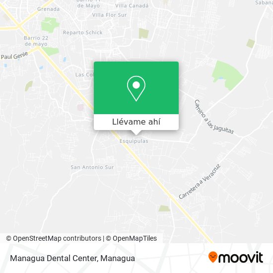 Mapa de Managua Dental Center