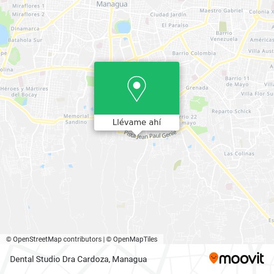 Mapa de Dental Studio Dra Cardoza
