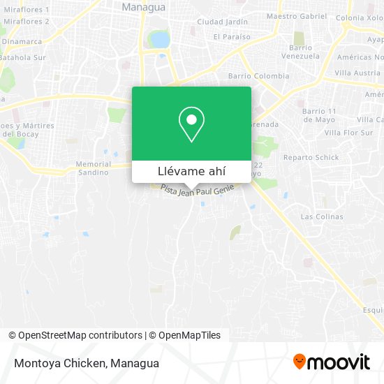 Mapa de Montoya Chicken