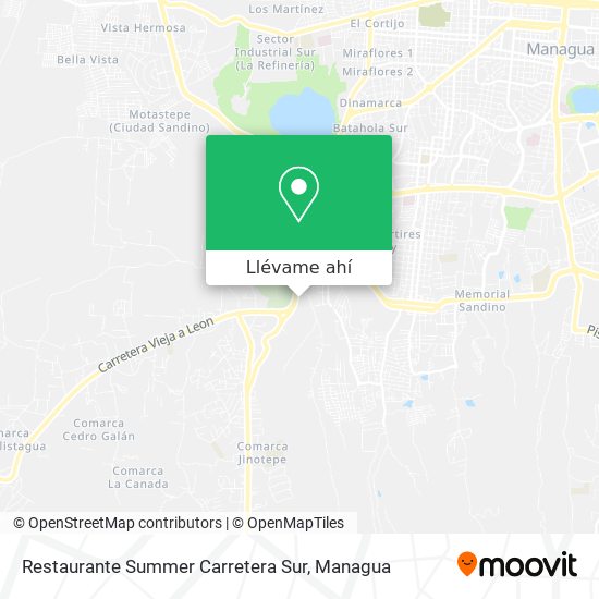 Mapa de Restaurante Summer Carretera Sur
