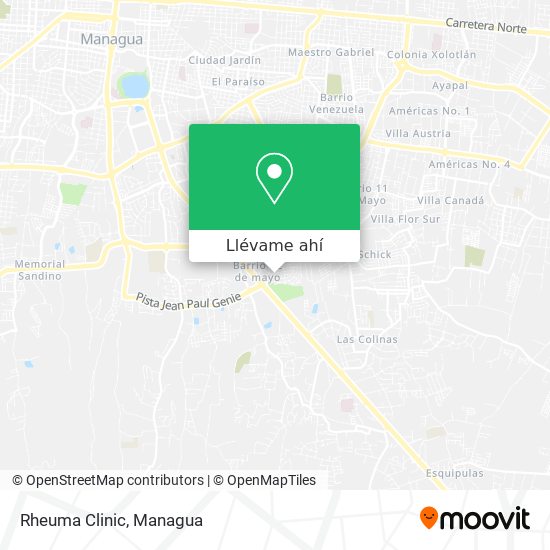 Mapa de Rheuma Clinic