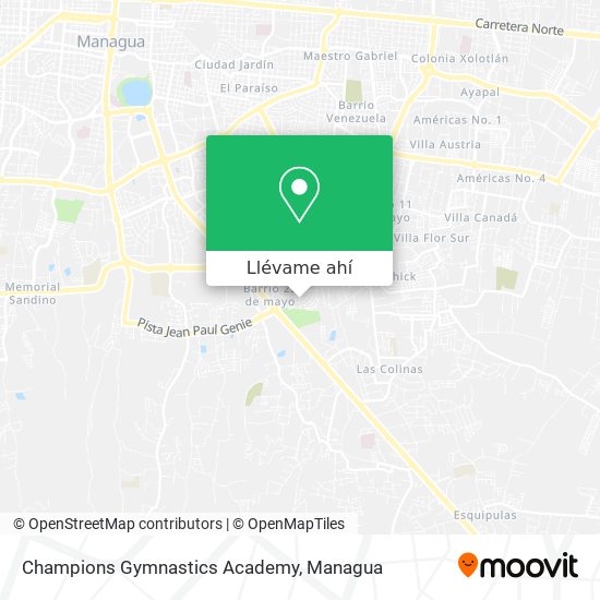 Mapa de Champions Gymnastics Academy