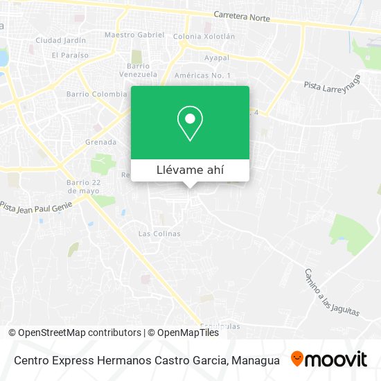 Mapa de Centro Express Hermanos Castro Garcia