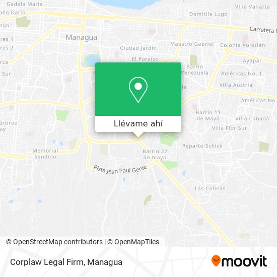 Mapa de Corplaw Legal Firm