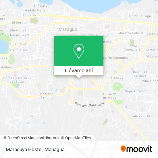 Mapa de Maracuya Hostel