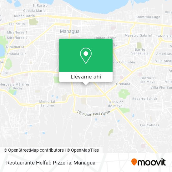 Mapa de Restaurante Helfab Pizzeria