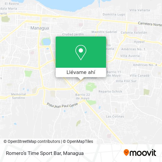 Mapa de Romero's Time Sport Bar