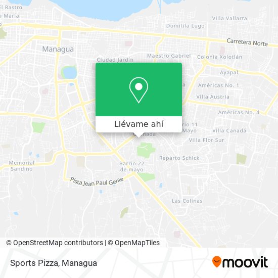 Mapa de Sports Pizza