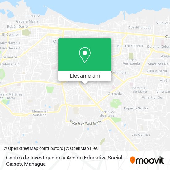 Mapa de Centro de Investigación y Acción Educativa Social - Ciases