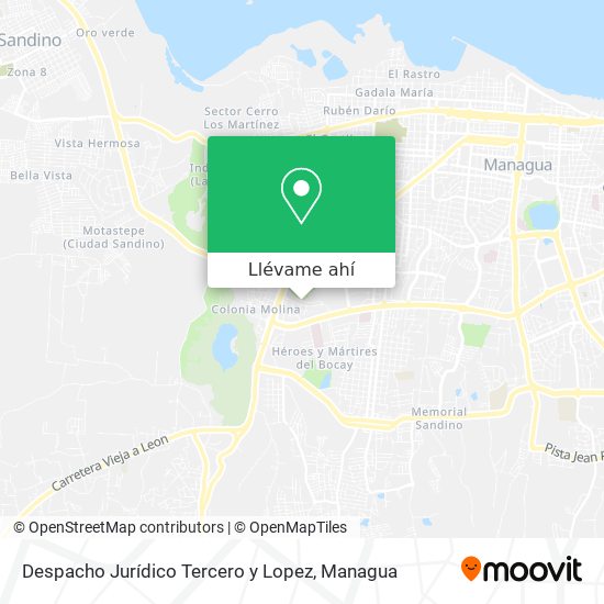 Mapa de Despacho Jurídico Tercero y Lopez