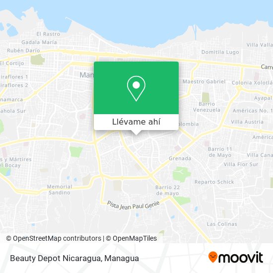 Mapa de Beauty Depot Nicaragua