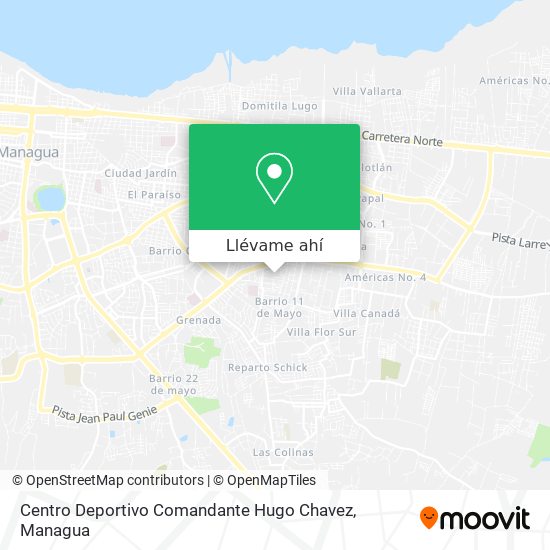 Mapa de Centro Deportivo Comandante Hugo Chavez