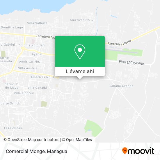 Mapa de Comercial Monge