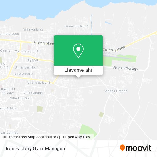 Mapa de Iron Factory Gym