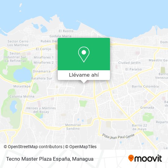 Mapa de Tecno Master Plaza España
