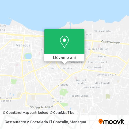 Mapa de Restaurante y Cocteleria El Chacalin