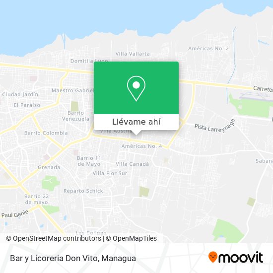 Mapa de Bar y Licoreria Don Vito