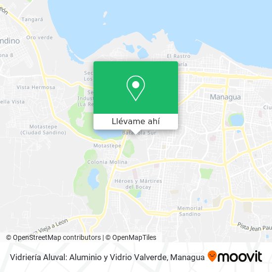 Mapa de Vidriería Aluval: Aluminio y Vidrio Valverde