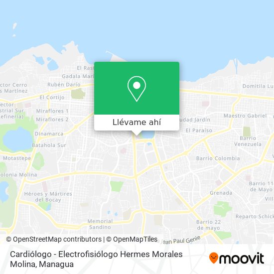 Mapa de Cardiólogo - Electrofisiólogo Hermes Morales Molina