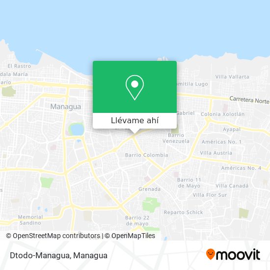 Mapa de Dtodo-Managua