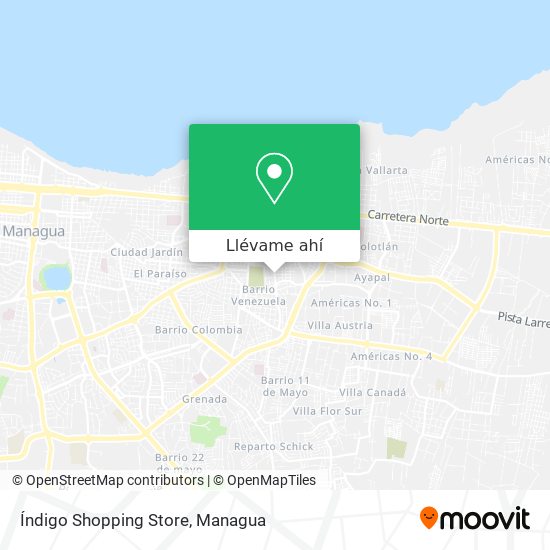 Mapa de Índigo Shopping Store