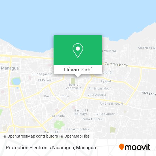 Mapa de Protection Electronic Nicaragua