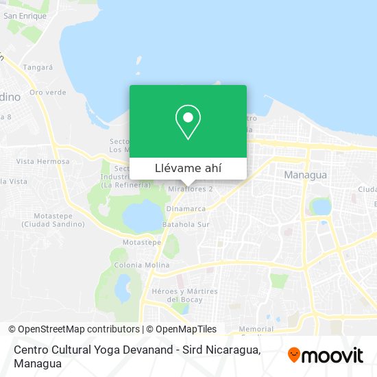 Mapa de Centro Cultural Yoga Devanand - Sird Nicaragua