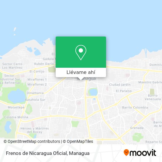 Mapa de Frenos de Nicaragua Oficial