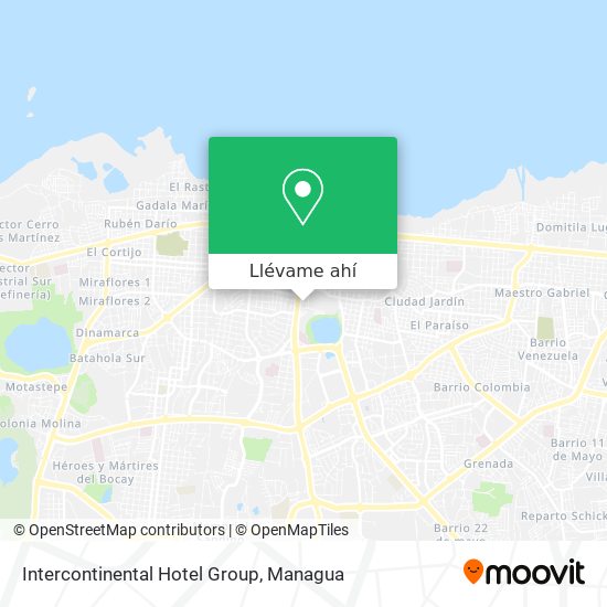 Mapa de Intercontinental Hotel Group