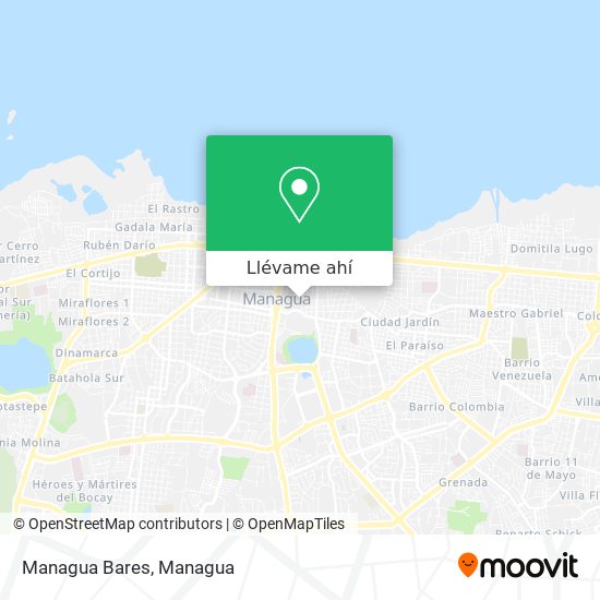 Mapa de Managua Bares