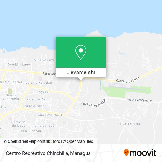 Mapa de Centro Recreativo Chinchilla
