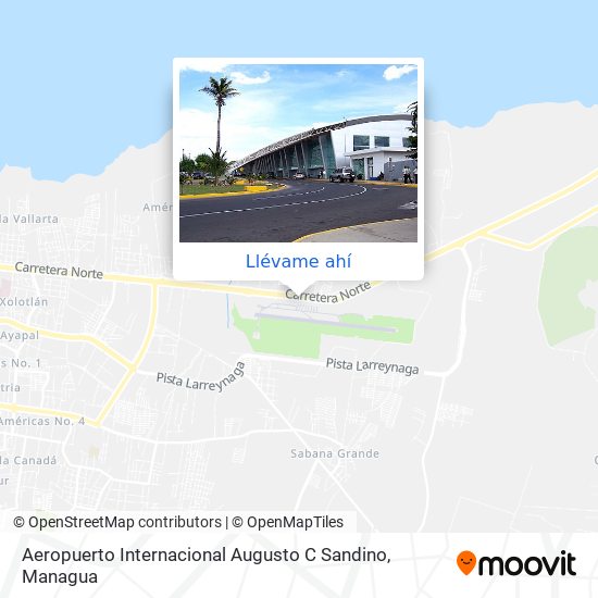 Mapa de Aeropuerto Internacional Augusto C Sandino