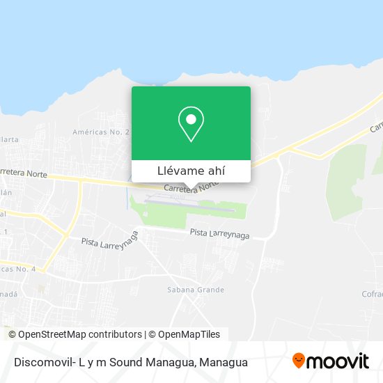 Mapa de Discomovil- L y m Sound Managua