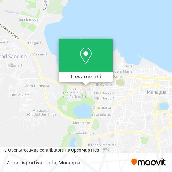 Mapa de Zona Deportiva Linda